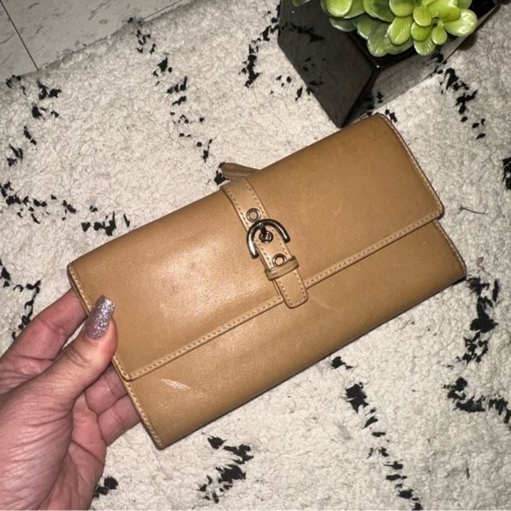 Coach Tan Leather Wallet